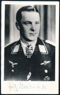 Fritz Tegtmeier (1917-1999) Német Luftwaffe Pilóta, Repülő ász (146 Légi Győzelem), A Vaskereszt Lovagkeresztjének Kitün - Otros & Sin Clasificación