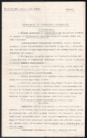 1916 A M. Kir. 20. Népfelkelő Gyalog Ezred Parancsnokság Körlevele: Belszolgálat és Továbbképzés A Századoknál. 4 P. - Altri & Non Classificati