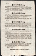 1850 Pest, A Cs. Kir. III. Hadseregparancsnokság Rendőri ügyosztályának Körözési Hirdetménye, Szökött Katonák és Más Ker - Altri & Non Classificati