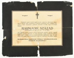 Cca 1942 Újvidék, Repülőtér, A Kaposvári 3-as SAS Repülős Felderítőszázad Tréfás, Kiképzést Búcsúztató Gyászjelentése, S - Autres & Non Classés