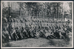 1918 Kínai és Cseh Katonákból álló Vörös Zászlóalj Jekatyerinburgban Későbbi Nagyítás / Red Army Squadron Consisting Of  - Altri & Non Classificati