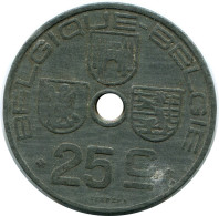 25 CENTIMES 1942 BÉLGICA BELGIUM Moneda BELGIE-BELGIQUE #AX369.E.A - 25 Centimos