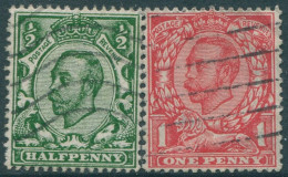 Great Britain 1912 SG340-341 KGV Set Of 2 #8 FU (amd) - Unclassified