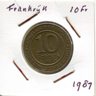 10 FRANCS 1987 FRANCIA FRANCE Moneda #AM672.E.A - 10 Francs