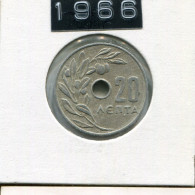 20 LEPTA 1966 GRÈCE GREECE Pièce #AK437.F.A - Grecia