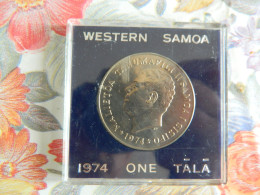 WESTERN SAMOA: PIECE DE 1 TALA DE 1974 -PALMIER 1 $ - Samoa Américaine