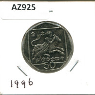 50 CENTS 1996 CHIPRE CYPRUS Moneda #AZ925.E.A - Cyprus