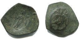 BYZANTINE IMPERIO Aspron Trache Auténtico Antiguo Moneda 1,7g/22mm #AC033.9.E.A - Byzantines