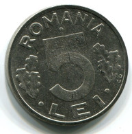 5 LEI 1992 ROUMANIE ROMANIA UNC Eagle Coat Of Arms V.G Mark Pièce #W11276.F.A - Roemenië