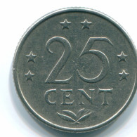 25 CENTS 1971 ANTILLAS NEERLANDESAS Nickel Colonial Moneda #S11538.E.A - Antilles Néerlandaises