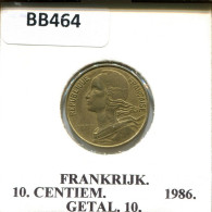 10 CENTIMES 1986 FRANCIA FRANCE Moneda #BB464.E.A - 10 Centimes