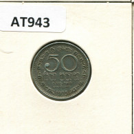 50 CENTS 1975 CEILÁN CEYLON Moneda #AT943.E.A - Autres – Asie