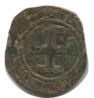 CRUSADER CROSS Authentic Original MEDIEVAL EUROPEAN Coin 1.7g/20mm #AC047.8.D.A - Other - Europe