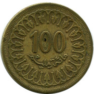100 MILLIMES 1960 TUNESIEN TUNISIA Islamisch Münze #AP229.D.A - Túnez