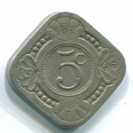 5 CENTS 1963 NETHERLANDS ANTILLES Nickel Colonial Coin #S12425.U.A - Nederlandse Antillen