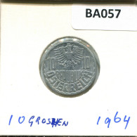 10 GROSCHEN 1964 AUSTRIA Moneda #BA057.E.A - Oostenrijk