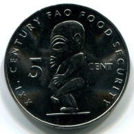 5 CENTS 2000 COOKINSELN COOK ISLANDS UNC Statue Of Tangaroa Münze #W11179.D.A - Cook Islands