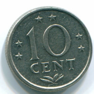 10 CENTS 1978 NIEDERLÄNDISCHE ANTILLEN Nickel Koloniale Münze #S13549.D.A - Niederländische Antillen