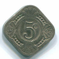 5 CENTS 1967 ANTILLES NÉERLANDAISES Nickel Colonial Pièce #S12478.F.A - Niederländische Antillen