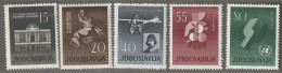 YOUGOSLAVIE- N°831/5 ** (1960) - Unused Stamps
