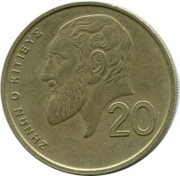 20 CENTS 1993 CYPRUS Coin #AP293.U.A - Chipre