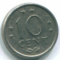 10 CENTS 1971 NETHERLANDS ANTILLES Nickel Colonial Coin #S13456.U.A - Niederländische Antillen