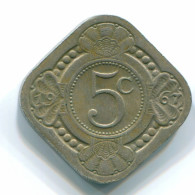 5 CENTS 1967 NIEDERLÄNDISCHE ANTILLEN Nickel Koloniale Münze #S12471.D.A - Nederlandse Antillen