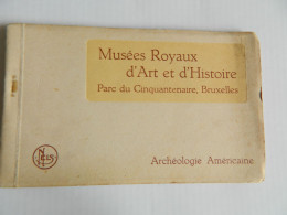 BRUXELLES:CARNET DE 12 CARTES POSTALES MUSEE ROYAUX D'ART ET D'HISTOIRE  ARCHEOLOGIE AMERICAINE - Museos
