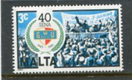 MALTA - 1983  3c  WORKERS' UNION  MINT NH - Malte