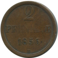 BRUNSWICK-WOLFENBÜTTEL 2 PFENNIG 1856 B Dresden German States #DE10534.12.F.A - Autres & Non Classés