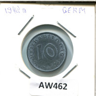 10 REISCHPFENNIG 1942 B GERMANY Coin #AW462.U.A - 10 Reichspfennig