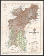 1895 Bars Vármegye Térképe, Tervezte: Gönczy Pál, 1 : 340.000, Bp., Posner Károly Lajos és Fia, A Pallas Nagy Lexikona M - Sonstige & Ohne Zuordnung