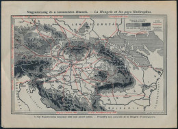 1935 Magyarország és A Szomszédos államok Térképe, Rajzolta: Lantos Iván, In: Magyar Statisztikai Szemle, 25,5x18,5 Cm - Other & Unclassified