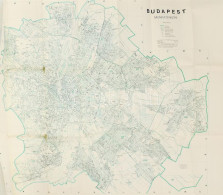 1979 Budapest Munkatérképe, Nagyméretű Térkép, Hátoldalán Utcajegyzékkel, Bp., Kartográfiai Vállalat, Kis Szakadásokkal, - Andere & Zonder Classificatie