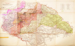 Cca 1941 Stoits György: Merre Menjek? Magyarország Autóutai és Közigazgatási Beosztása, Térkép Az 1940-ben Visszacsatolt - Altri & Non Classificati