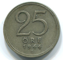 25 ORE 1944 SUÈDE SWEDEN ARGENT Pièce #WW1083.F.A - Sweden