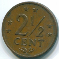 2 1/2 CENT 1971 ANTILLAS NEERLANDESAS Bronze Colonial Moneda #S10493.E.A - Niederländische Antillen