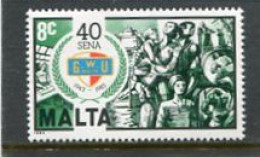 MALTA - 1983  8c  WORKERS' UNION  MINT NH - Malte