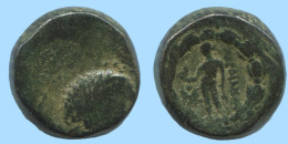 WREATH Auténtico ORIGINAL GRIEGO ANTIGUO Moneda 6.5g/15mm #AF967.12.E.A - Griechische Münzen