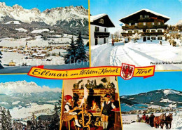 72724216 Ellmau Tirol Pension Wildschwendt Winterpanorama Wilder Kaiser Kaiserge - Altri & Non Classificati