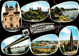 72724192 Speyer Rhein Kaiserdom Rhein Promenade Bruecke Stadtbad Gedaechtniskirc - Speyer