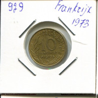 10 CENTIMES 1973 FRANKREICH FRANCE Französisch Münze #AN131.D.A - 10 Centimes