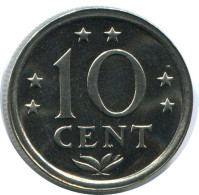 10 CENTS 1985 ANTILLAS NEERLANDESAS (From BU Mint Set) Moneda #AH114.E.A - Antillen (Niederländische)