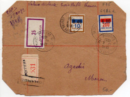 Fictif N° F75 (Cote 184€ En Oblitéré) + Divers Sur Document De Poitiers De 1951 - Finti