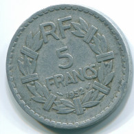 5 FRANCS 1952 FRANKREICH FRANCE KEY DATE Low Mintage #FR1015.59.D.A - 5 Francs