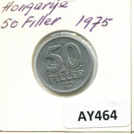 50 FILLER 1975 HUNGRÍA HUNGARY Moneda #AY464.E.A - Ungheria