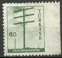 Turkey; 1959 Pictorial Postage Stamp 60 K. ERROR "Imperf. Edge" - Nuevos