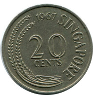 20 CENTS 1967 SINGAPUR SINGAPORE Moneda #AR173.E.A - Singapore