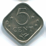 5 CENTS 1975 ANTILLAS NEERLANDESAS Nickel Colonial Moneda #S12233.E.A - Antillas Neerlandesas