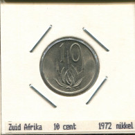 10 CENTS 1972 SUDAFRICA SOUTH AFRICA Moneda #AS282.E.A - Südafrika